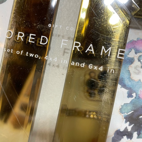 NWT FOUR bundle gold mirror picture frames 2 sets frames brand new price final - Picture 5 of 12